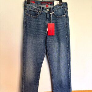 NWT Lucky Brand Zoe High rise Straight Leg Women's Jeans Size 6/28 L Studded